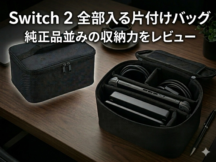 全部すっぽり片付けバッグ(SWITCH 2用)アイキャッチ